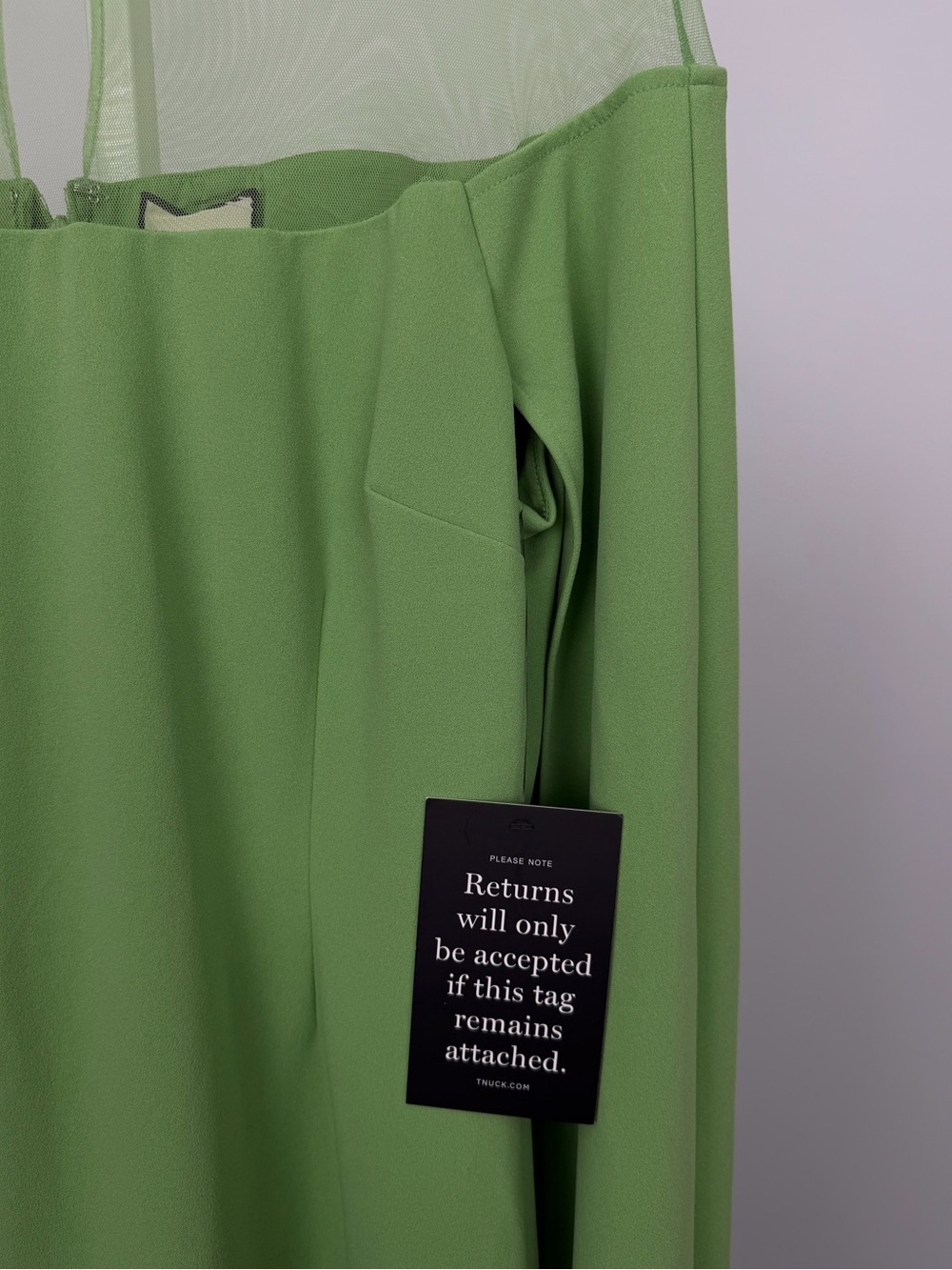 Tuckernuck Pistachio Estelle Cape Maxi Dress Size 8 - Picture 9 of 12